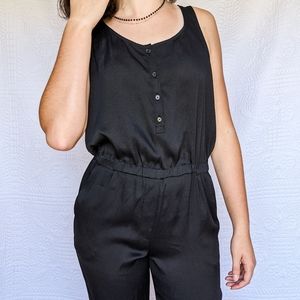 Loft black jumpsuit